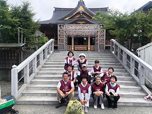 富知六所浅間神社（三日市浅間神社）清掃