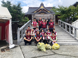 富知六所浅間神社（三日市浅間神社）清掃