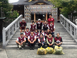 富知六所浅間神社（三日市浅間神社）清掃